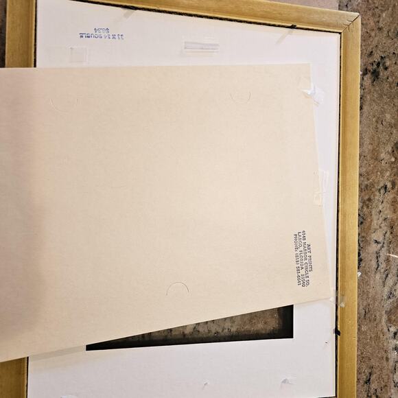 1960s Foil Currier and Ives  "Winter in the Country: A Cold Morning" - Picture 4 of 8